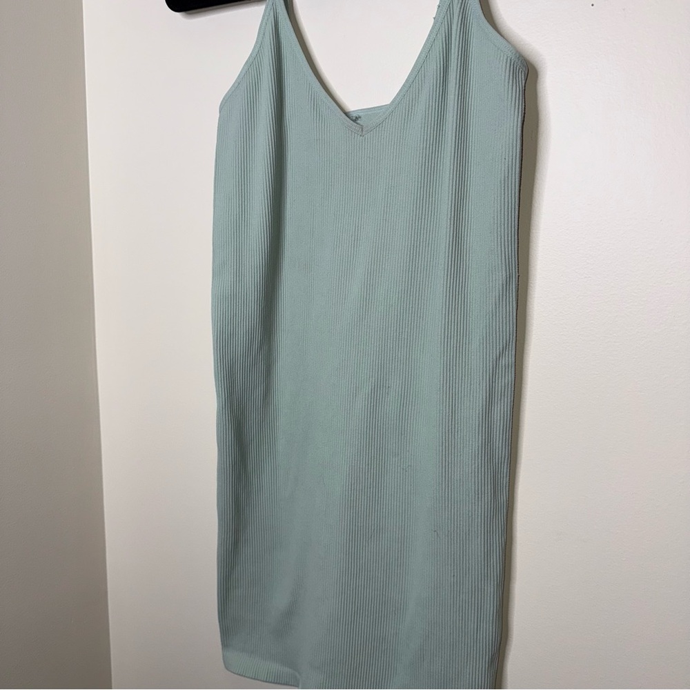 🖤Garage Bungee Bodycon Strap Dress - Teal Mint - Picture 3 of 5